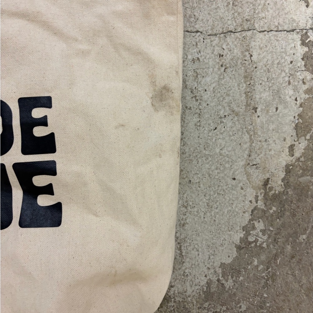 Cream cotton Tote Bag - Picture 2 of 3